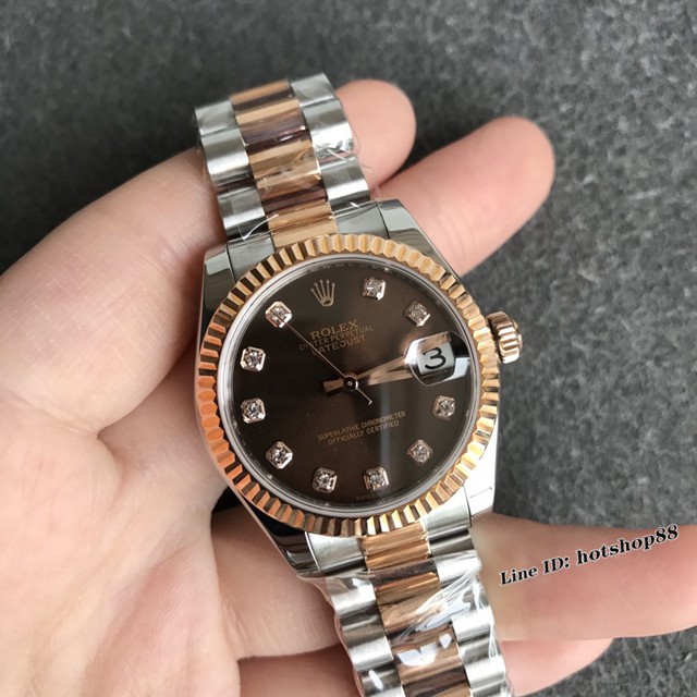 劳力士专柜复刻高端女士手表 Rolex蚝式恒动日志型31mm系列腕表 gjs2645